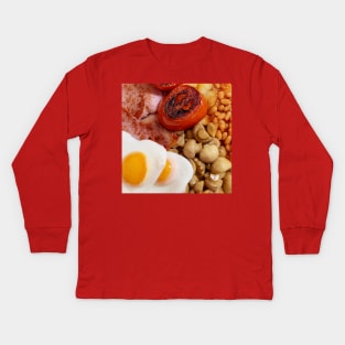 Breakfast Kids Long Sleeve T-Shirt